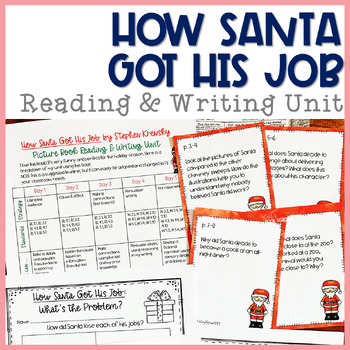 Preview of How Santa Got His Job Reading and Writing Activities