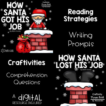 Preview of How Santa Got His Job and How Santa Lost His Job Activity Pack
