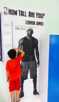 How Tall Are You - Life Size Lebron James Poster by TeacherTravis