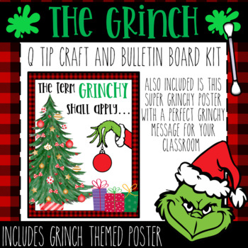 How The Grinch Stole Christmas - (Q Tip Painting Craft and Display Kit)