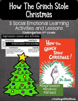 Preview of How The Grinch Stole Christmas {SEL LESSONS/Writing/Reading Response/Actives}