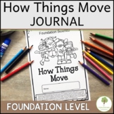 How Things Move Kindergarten Science Journal | ACARA Aligned