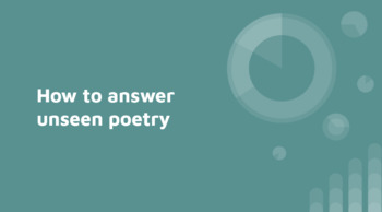 Preview of How To Analyse Unseen Poetry