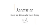 How To: Annotation Presentation