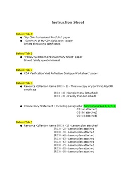 Preview of How To Assemble your CDA Portfolio