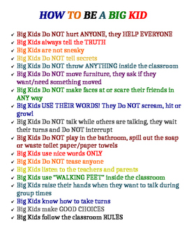 Preview of How To Be A Big Kid Poster