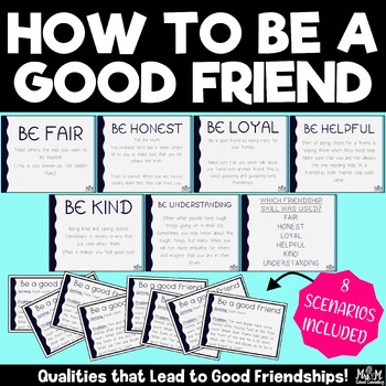 Preview of How To Be A Good Friend Lesson / Social Skills / Kindness & Peer Relationships