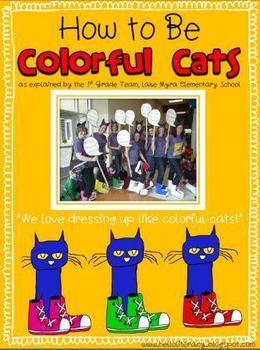 Preview of "How-To" Be Colorful Cats {Costume Instructions for Teachers}