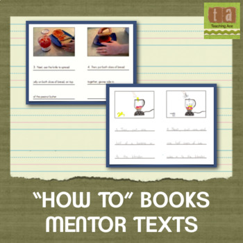 Preview of "How To" Books Mentor Texts - Examples for Students to Learn From