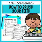 How To Brush Your Teeth | Sequencing Worksheets & Digital 