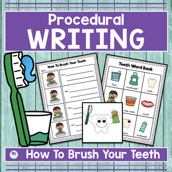 Preview of How To Brush Your Teeth Writing and Dental Health Craft