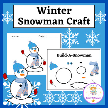 How To Build A Snowman Craft | Build A Snowman | Winter Snowman and Craft