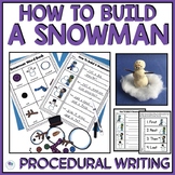 How To Build A Snowman Writing & Craft Procedural Writing 
