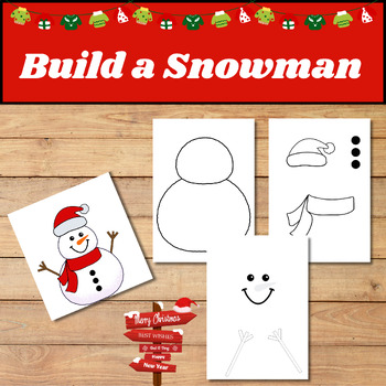 How To Build A Snowman, Snowman Craft, Template by Early education ...