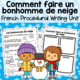 How To Build a Snowman | French Procedural Writing | L'hiver