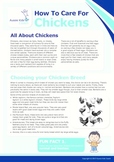 How To Care For Chickens Project Sheets