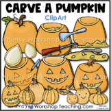 How To Carve A Pumpkin Clip Art Set from the Fall Autumn C