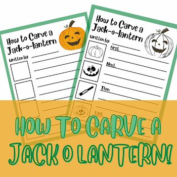 Preview of How To Carve a Jack-O-Lantern Writing Paper