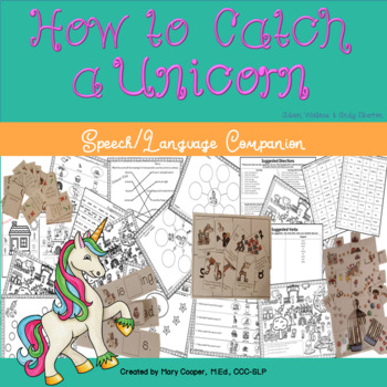 Preview of How To Catch A Unicorn Speech and Language Book Companion