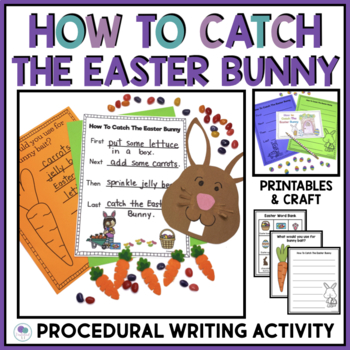 Preview of How To Catch The Easter Bunny Activities Writing Prompt and Craft