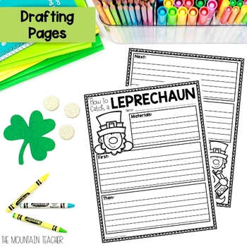 How To Catch a Leprechaun March Writing Template and Bulletin Board Craft