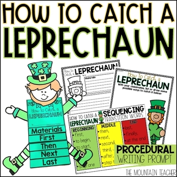 Preview of How To Catch a Leprechaun March Writing Template and Bulletin Board Craft