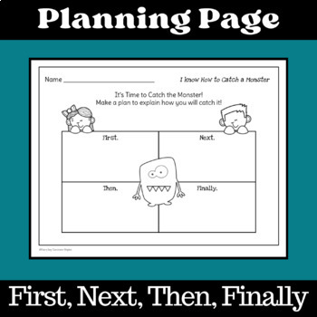 How To Catch a Monster Writing Activity - Student Created Book & Planning  Page