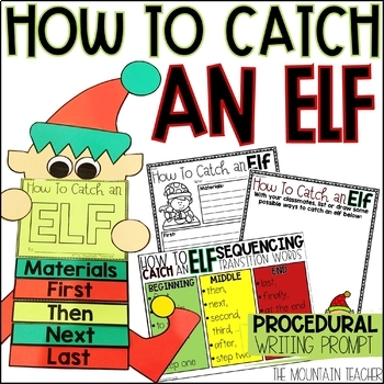 Preview of How To Catch an Elf Writing Template and Craft