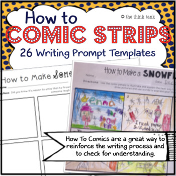 Preview of How to Write a Comic Strip Templates and Writing Prompts | Storyboards
