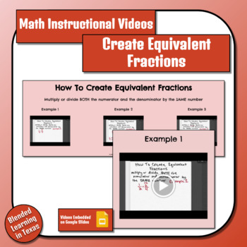 Preview of How To Create Equivalent Fractions - Math Instructional Videos