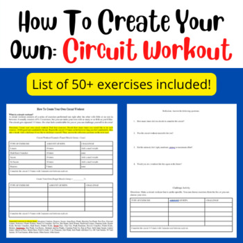 create your own circuit workout assignment