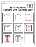 How To Draw A 3-D Cake With A Missing Slice: Step-by-Step Guide