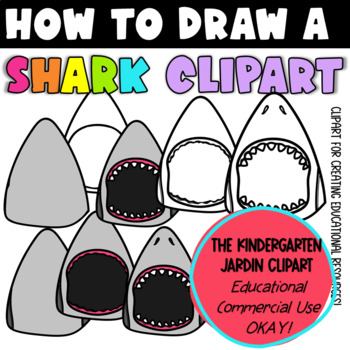 Preview of How To Draw A Shark | KGJ Clipart | H2D Shark