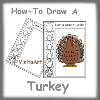 how to draw a turkey easy