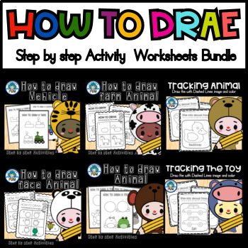 Preview of How To Draw Activity Bundle Pack Activity Worksheets