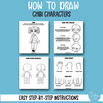 Preview of How To Draw Chibi Characters Printable Interactive Workbook