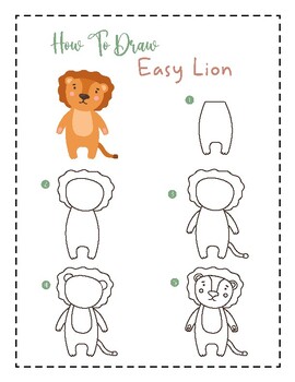 How To Draw Easy 10 Animals For Kids Step By Step With Trace | TPT