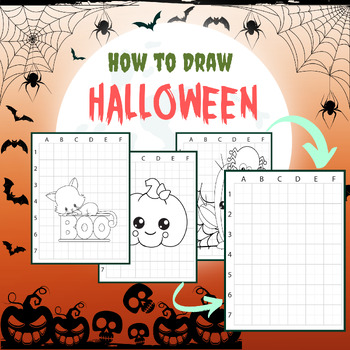 Preview of How To Draw Happy Halloween Coloring Pages| october Creating Activities for kids