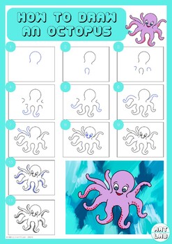 How To Draw OCEAN ANIMALS + PERSPECTIVE AQUARIUM Bundle by Hello Art Lab