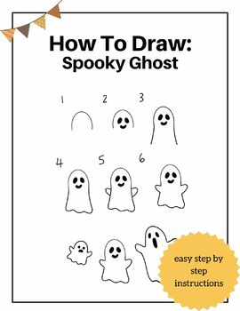 How To Draw: Spooky Ghost by Rebecca Clarke | TPT