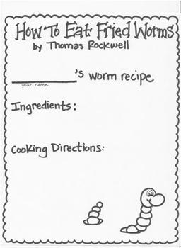 Preview of How To Eat Fried Worms Recipe Page