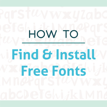Preview of How To: Find & Install Free Fonts
