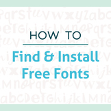 How To: Find & Install Free Fonts