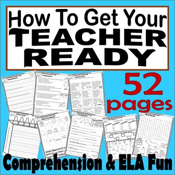 Preview of How To Get Your Teacher Ready Back to School Read Aloud Book Companion Reading