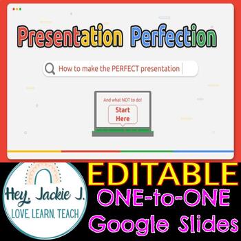 Preview of How To Give A Perfect Presentation Lesson Junior High School Google Slides EDIT