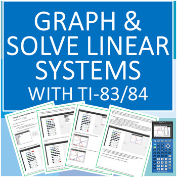 Preview of How To Graph/Solve Linear Systems with TI-84 Calculator--Editable