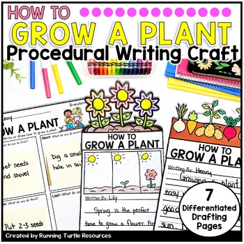Preview of How To Grow a Plant, Spring How To Writing Templates, May Procedural Writing
