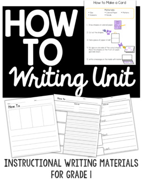 Preview of How To Procedural Writing, Complete Unit Instructional Set