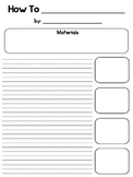 How-To Instructions Writing Paper {FREEBIE}