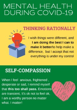 Preview of How To Keep Your Mental Health During COVID-19 POSTER_Self-Compassion